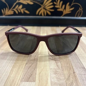 Emporio Armani Rubber Bordeaux Rectangle Sunglasses EA 4058 Mens - Picture 1 of 9