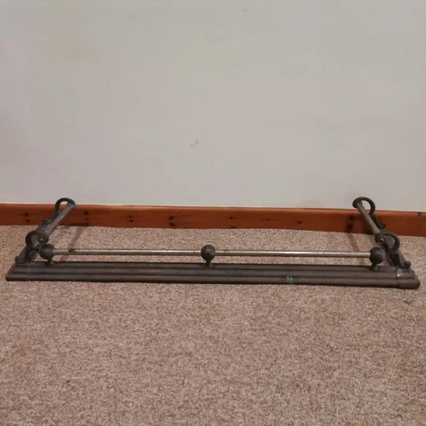 Brass Fire Fender Guard Antique Retro Vintage Arts & Crafts Nouveau Hearth Kerb Cover