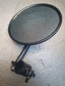 Harley WL WLA WLC WLD Flathead Completly Rear View Mirror Black Short Stem - Picture 1 of 4