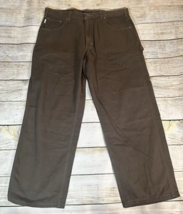 Carhartt B159-DKB W40 L30 Loose Fit Canvas Carpenter Pants Dark Brown Workwear - Picture 1 of 23