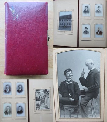 Altes Studentika Kabinett Fotoalbum / Jena / Göttingen uvm. ca. 1904 / 108 Fotos - Bild 1 von 4