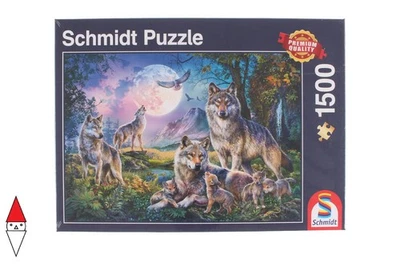 PUZZLE ANIMALI SCHMIDT LUPI WOLVES 1500 PZ - Immagine 1 di 3