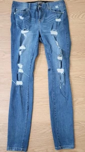 Torrid Bombshell Skinny Premium Stretch High-Rise Jean 14T Blue 34x32 Distressed - Picture 1 of 12