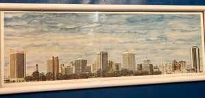 David Goodson Gill Richmond Skyline Lithograph Signed Numbered/500 - Picture 1 of 5