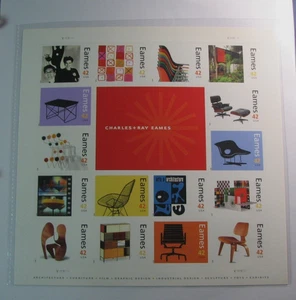 US Stamp Sheet Scott# 4333 Charles & Ray Eames 2008 MNH H367 - Picture 1 of 1