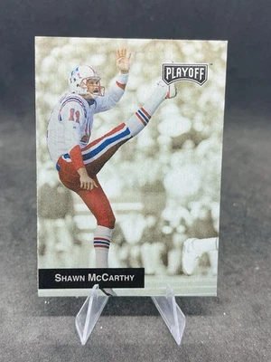 1993 Playoff Football #34 Shawn McCarthy New England Patriots - Image 1 of 2