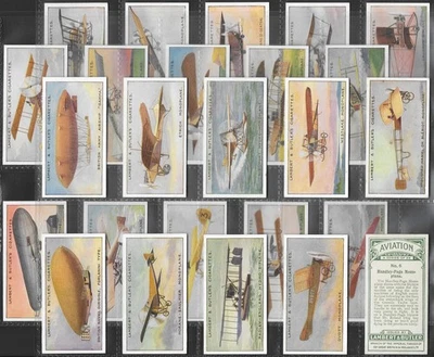 LAMBERT & BUTLER-FULL SET- AVIATION 1915 (25 CARDS) EXCELLENT - Image 1 of 4