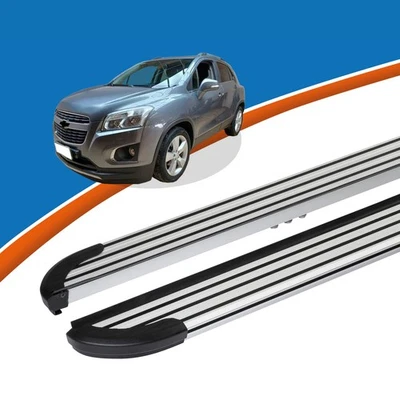 Pedane Adatte Per Soglie Chevrolet Trax Dal 12/2012 LINX Argento - Immagine 1 di 4