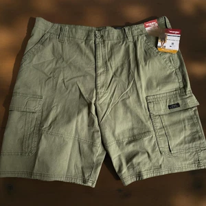 Wrangler Five Star Heritage Cargo Corto 40X10" Verde Elasticizzato Cotone/Elastan Nuovo - Foto 1 di 3