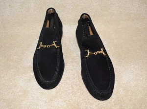 GORGEOUS SHIPTON & HENEAGE "HORSE-BIT" NUBUCK LOAFERS 10.5 D $795 - Picture 1 of 7