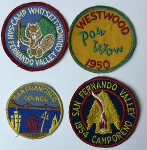 1950's Boy Scouts of America BSA Vintage Patches (4) See Pictures - Picture 1 of 2