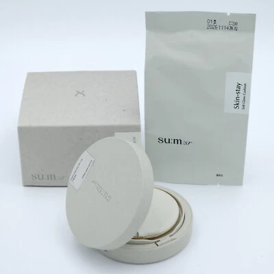 SU:M37 Skin-Stay Soft Glow Cushion 13g + Refill 13g SPF50+ PA+++ Beige K-Beauty - Image 1 of 4