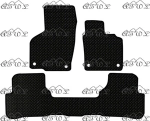 FOR VW PASSAT CC B7 2008 TO 2015 TAXI VERSION BLACK RUBBER CAR FLOOR MAT (4 CLP) - Picture 1 of 3