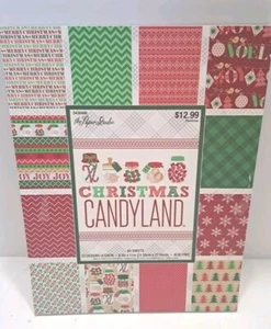 Weihnachten Candyland Sammelalbum 8,5 x 11 Papierblock The Paper Studio 60 Blatt - Bild 1 von 13