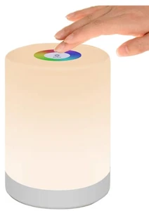 LED Night Light, Smart Bedside Table Lamp, Touch Control Dimmable USB Recharge - Picture 1 of 6