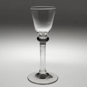 Georgian Wine Glass with Balustroid Stem c1750 - Picture 1 of 6