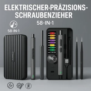 58-in-1 Wiederaufladbares Haushaltswerkzeug-Set – Multifunktionales Power Tool - Bild 1 von 5