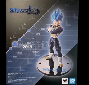 SH Figuarts SSGSS Vegeta SUPER SAIYAN GOD SUPER 15th anniversary Ver DBS BANDAI - Picture 1 of 16