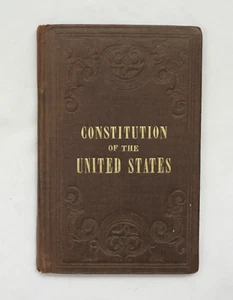Constitution of the United States (1850s, HC, Pocket Size) - Picture 1 of 15