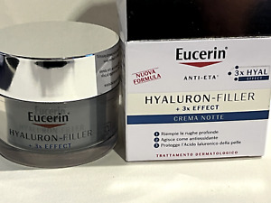 Eucerin Anti Ageing Hyaluron Filler+ 3x Effect Night Cream 50ml Exp 05/2026 NIB