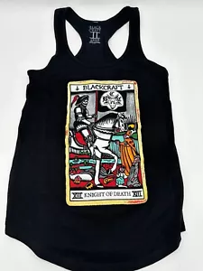 Black Craft Cult Knight of Death Tarot Card Racerback Tank Top Women's Size M - Picture 1 of 3