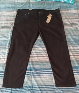 Levi's Flex 502 Taper Stretch Schwarz Jeans Größe 50x32 Herren Big - Bild 1 von 5