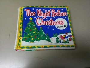 VINTAGE THE NIGHT BEFORE CHRISTMAS FABRIC BOOK PRINCESS FABRIC INC NICE CHILDREN - Picture 1 of 4