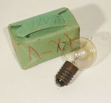 Vieux Petit Ampoule Avec Forme de Pointe 12 V 0,5 A E14 En Emballage Avant 1945