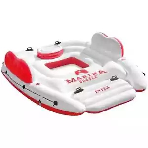 Intex Inflatable Island Float Marina Breeze Raft Ride On Water River Pool 259cm - Picture 1 of 5