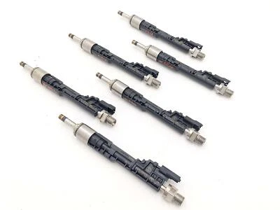14-16 BMW 435I F32 N20 N26 SET OF 6 FUEL INJECTORS 12345 7639994 - Image 1 of 4