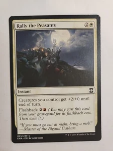 MTG Magic The Gathering Card Rally the PeasantsInstant White Eternal Masters - Picture 1 of 2