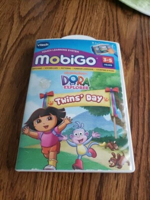 DORA the Explorer Twins' Day Vtech MOBIGO Touch Learning System 3-5 Years New - Image 1 of 3