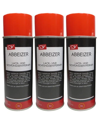 ABBEIZER 3x 400ml Lackentferner Dichtungsentferner Spray Dose Autolack KFZ PKW - Bild 1 von 2