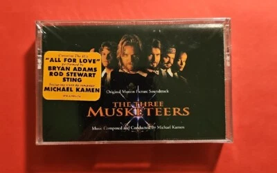 The Three Musketeers Soundtrack Cassette SEALED w/ Hype Bryan Adams Sting - Image 1 of 4