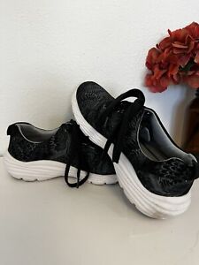 Nurse Mates Womens Velocity Black/Gray Occupational Shoes Size 7M Comfortable