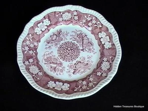 Spode Archive Collection Regency Trophies Dinner Plate Cranberry Scalloped - Picture 1 of 4