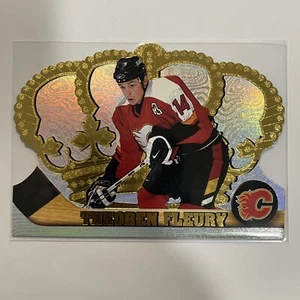 1998 Pacific Crown Royale Card #18 Theoren Fleury Calgary Flames - Picture 1 of 2