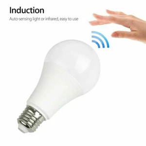 E27 Radar Motion Sensor LED Celling Bulb Light Night Lamp Cool White 7W 9W 12W - Picture 1 of 11