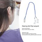 Hearing Aid Clip Lanyard Prevent Loss Transparent Clip Blue Rope Hearing Dev GOF