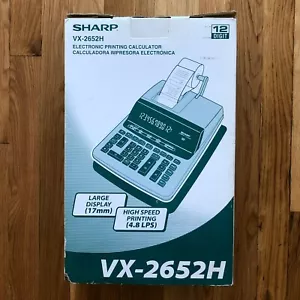 Sharp Compet VX-2652H Electronic Printer Desktop Calculator Large Keys - NEW - Picture 1 of 9