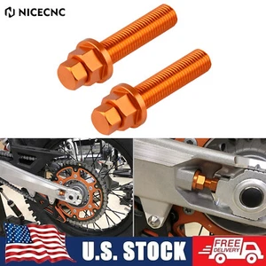 M10 Chain Adjuster Bolts Nuts For KTM 250 350 450 500 SXF XCF EXC F 2007-2023 - Picture 1 of 7