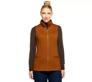 Liz Claiborne New York Zip Front Knit Vest Size M NWOT QVC $ 44.75 - Picture 1 of 1