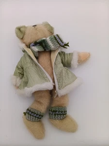 TS Jointed Teddy Bear Flurry with Winter Outfit Jacket Scarf Leg Warmers Earmuff - Bild 1 von 5