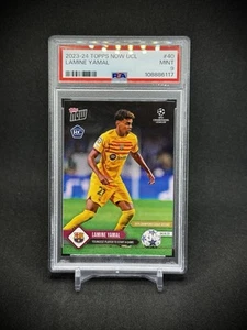 Lamine Yamal 2023-24 Topps Now UCL Rookie Youngst Player PSA 9 Mint - Bild 1 von 3