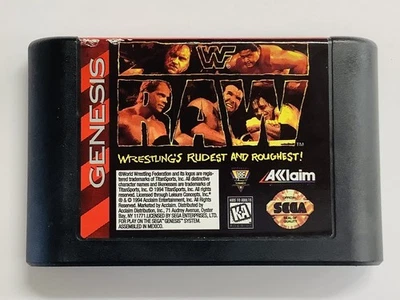 WWF Raw: Wrestling’s Roughest And Toughest! (Sega Genesis) Cartridge Only! (ACC) - Image 1 of 4