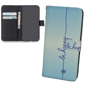 Schutz Hülle für Wiko Lenny Be Happy Blau Tasche Case Cover Etuis + 1 Panzer Sch - Zdjęcie 1 z 2