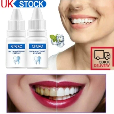 2x EFERO Teeth Whitening Gel Pen Extra Strong White Tooth Whitener Stain Remover