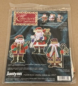 Janlynn / Cozzolino "Adornos tradicionales de Navidad de Santa" Kit de punto de cruz Nuevo en paquete - Imagen 1 de 2