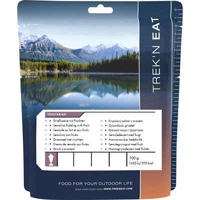 TREK'N EAT Griessbrei Früchte Outdoor Trekking Not Ration Nahrung Mahlzeit Essen