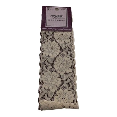 Envoltura para la cabeza de encaje Conair 2 piezas accesorios para el cabello multicolor para mujer elegante floral Foto 1 de 4